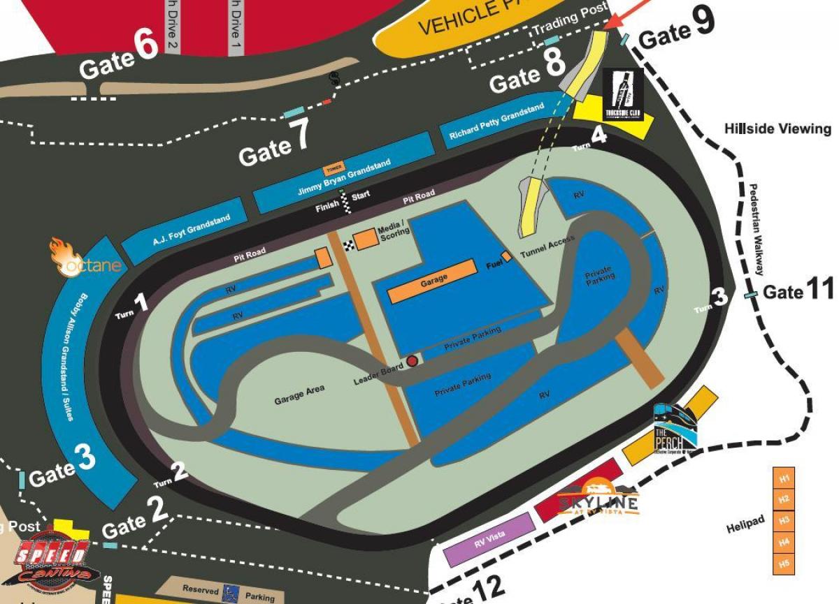 פיניקס raceway מפה