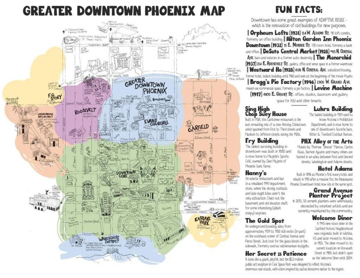 מפה של העיר פיניקס